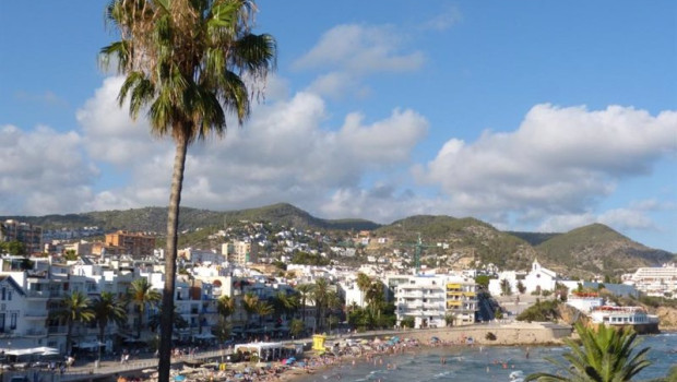 ep archivo   la playa de san sebastian de sitges
