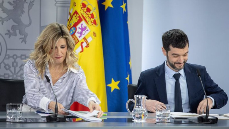 ep archivo   la vicepresidenta segunda y ministra de trabajo yolanda diaz y el ministro de derechos