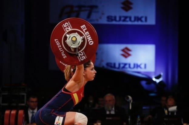 ep atenery hernandez halterofilia plata 53 kg europeo split