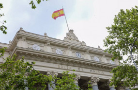 ep edificio del palacio de la bolsa a 22 de abril de 2022 en madrid espana