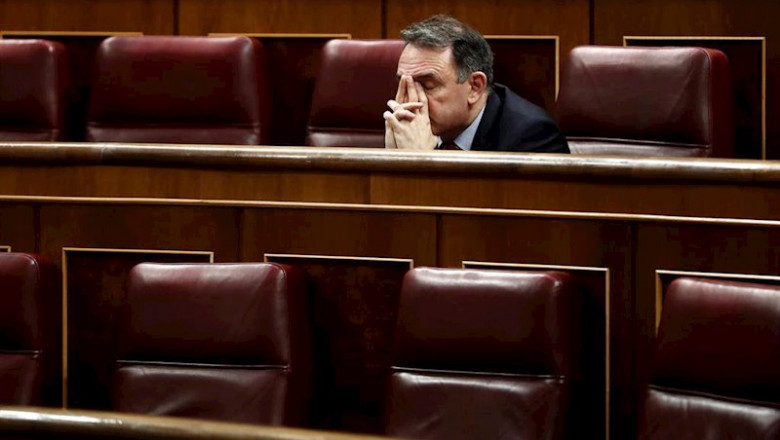 ep el diputado de unidas podemos-en comu podem-galicia en comun enrique santiago durante un pleno