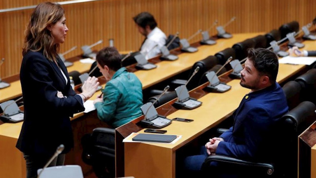 ep el portavoz de erc en el congreso gabriel rufian durante la intervencion del ministro de sanidad