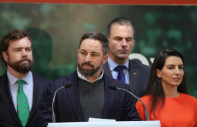 ep el presidente de vox santiago abascal habla en la sede del partido sobre los excelentes