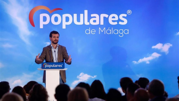 ep el presidente nacional del pp pablo casado en un acto con los afiliados en alhaurin el grande