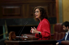 ep la ministra de hacienda maria jesus montero interviene en el pleno celebrado este miercoles en el