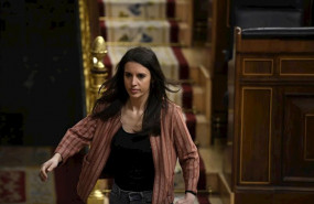 ep la ministra de igualdad irene montero en el hemiciclo del congreso de los diputados