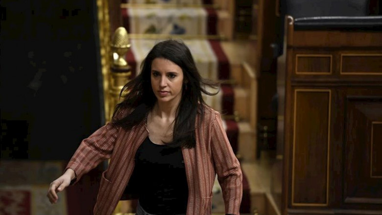 ep la ministra de igualdad irene montero en el hemiciclo del congreso de los diputados