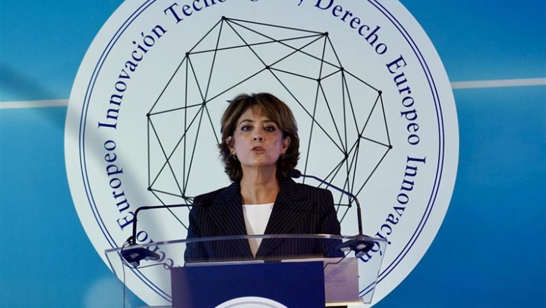 La ministra de Justicia, Dolores Delgado, enla inauguración del V Congreso Nacional de Registradores de España. | EUROPA PRESS ep la ministra de justicia dolores delgado enla inauguracion del v congreso nacional de