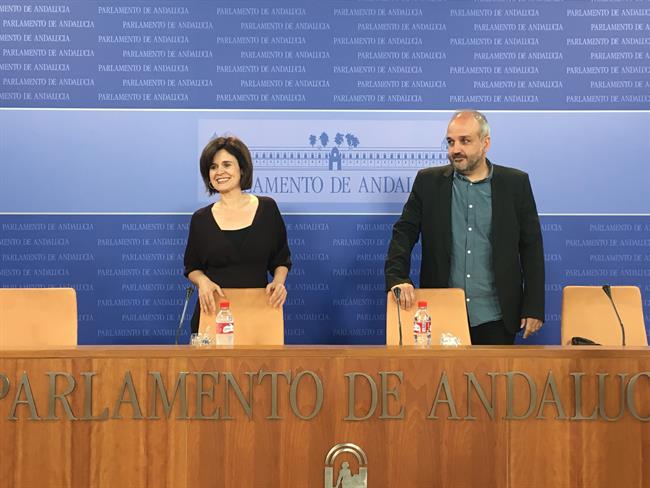 La portavoz adjunta de Podemos, Esperanza Gómez, y el diputado Jesús de Manuel | EUROPA PRESS ep la portavoz adjuntapodemos esperanza gomez ydiputado jesusmanuel