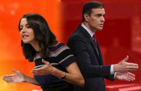 ep la portavoz de ciudadanos en el congreso de los diputados ines arrimadas y el presidente del