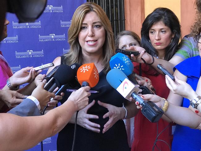 La presidenta de la Junta, Susana Díaz, en el XXXV Aniversario del Parlamento | EUROPA PRESS ep la presidentala junta susana diaz enxxxv aniversarioparlamento