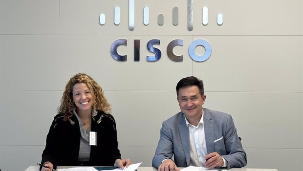 ep la secretaria general de incibe carla redondo y el director general de cisco andres vilamitjana
