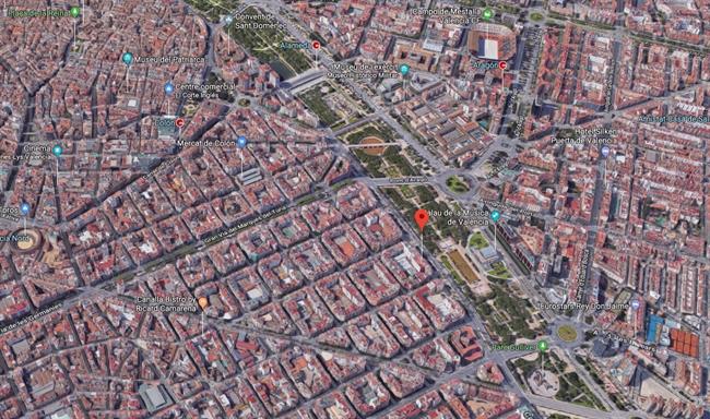 Localización de la Avenida Jacinto Benavente en València | GOOGLE MAPS ep localizacionla avenida jacinto benaventevalncia