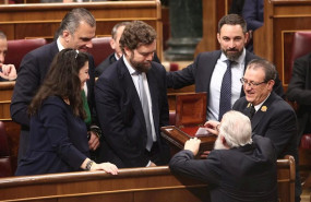 ep los diputados de vox en el congreso macarena olona 1i javier ortega smith 2i ivan espinosa de los
