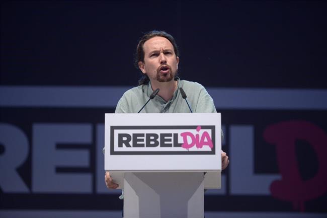 Pablo Iglesias en un acto de Podemos en Alcorcón (Madrid) | PODEMOS ep pablo iglesiasun actopodemosalcorcon madrid