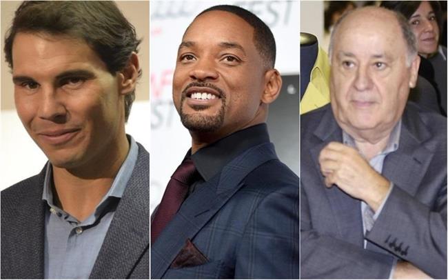 Rafa Nadal, Will Smith y Amancio Ortega | EUROPA PRESS ep rafa nadal will smithamancio ortega