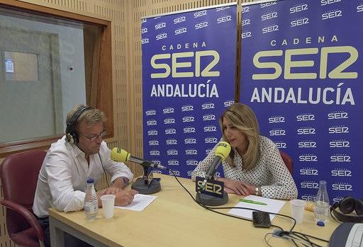 Susana Díaz, durante la entrevista | JUNTA DE ANDALUCÍA ep susana diaz duranteentrevista 20180903202701
