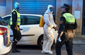 ep un militar de la ume totalmente protegido en castellon