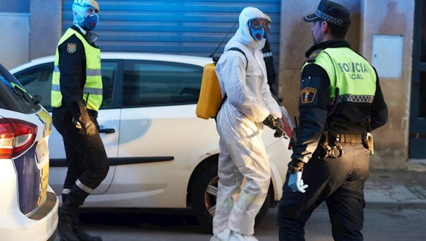 ep un militar de la ume totalmente protegido en castellon