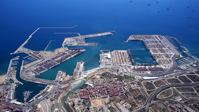 ep vista aerea del puerto de valncia ep vista aerea del puerto de valncia