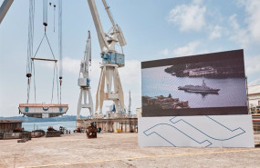 ep archivo   colocada en la grada de navantia ferrol la quilla de la primera de las fragatas de la