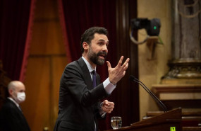 ep el conseller de empresa de la generalitat roger torrent interviene durante una sesion plenaria en