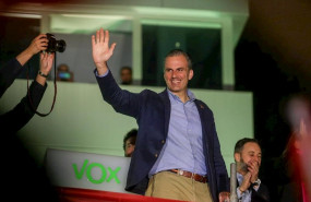 ep el numero dos de vox al congreso por madrid javier ortega smith celebra los buenos resultados