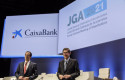ep el presidente de caixabank jose ignacio goirigolzarri d y el consejero delegado de la entidad