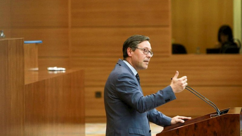Imagen de archivo del portavoz del PP en la Asamblea de Madrid, Alfonso Carlos Serrano Sánchez-Capuchino. | Ricardo Rubio - Europa Press - Archivo ep imagen de archivo del portavoz del pp en la asamblea de madrid alfonso carlos serrano