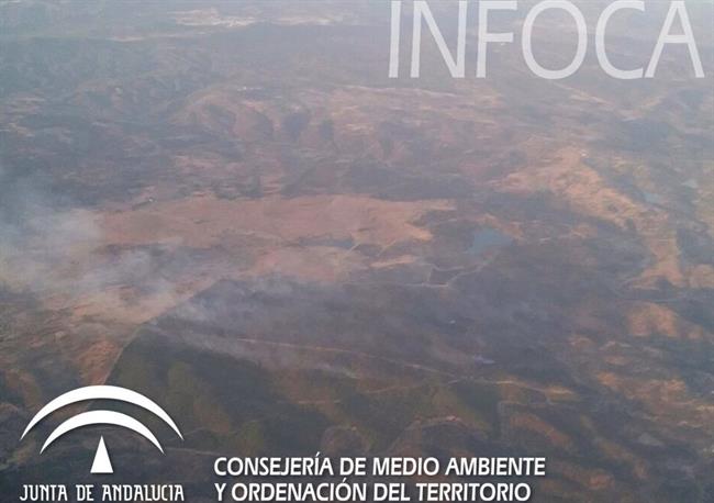 Incendio en Santa Olalla de Cala el domingo | EUROPA PRESS/ INFOCA ep incendiosanta olallacaladomingo