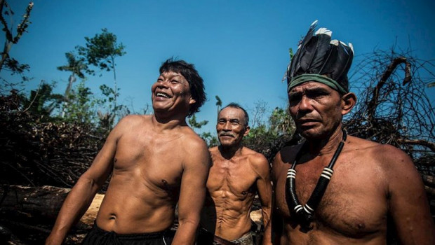 ep indigenas brasilenos imagen de archivo