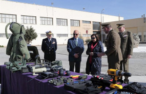 ep la ministra de defensa margarita robles en una visita a la academina de ingenieros del ejercito