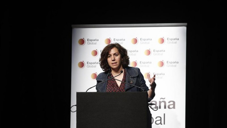 ep la secretaria de estado de la espana global irene lozano durante la presentacion del blog the