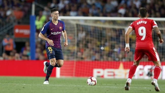 Lenglet durante el partido FC Barcelona-Girona | MIGUEL RUIZ/FCB ep lenglet durantepartido fc barcelona-girona
