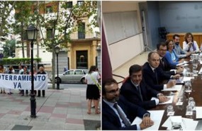 ep los vecinos protestanlas puertasla delegaciontranscurrereunion