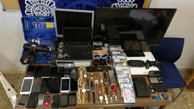 ep robos viviendas malaga efectos sustraidos policia nacional