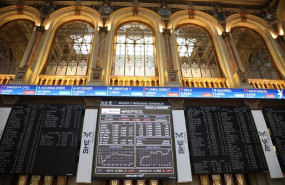 ep varios paneles en el palacio de la bolsa a 21 de octubre de 2021 en madrid espana
