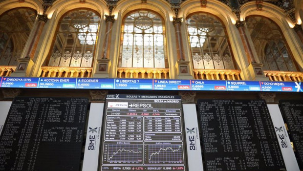 ep varios paneles en el palacio de la bolsa a 21 de octubre de 2021 en madrid espana