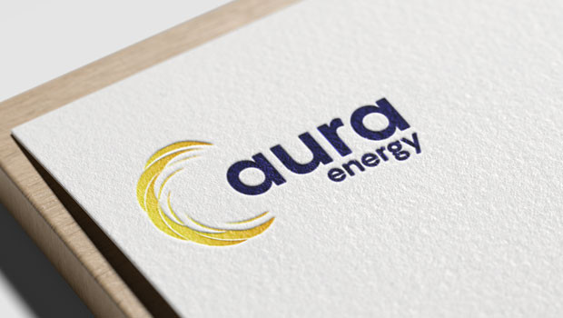 dl aura energy aim tiris uranium project mauritania gold mining miner exploration development production logo