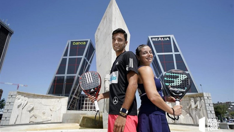 Alejandro Galán y Alejandra Salazar en la presentación del Máster de pádel de Madrid | WORLD PADEL TOUR ep alejandro galan y alejandra salazar en la presentacion del master de padel de madrid