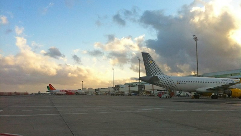 ep aviones en un aeropuerto