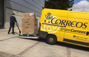 ep correos distribuye mascarillas para transportistas