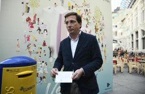 ep el alcalde de madrid jose luis martinez-almeida durante la inauguracion de la verbena del