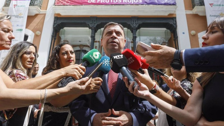 ep el ministro de agricultura pesca y alimentacion luis planas atiende a los medios en huelva antes ep el ministro de agricultura pesca y alimentacion luis planas atiende a los medios en huelva antes