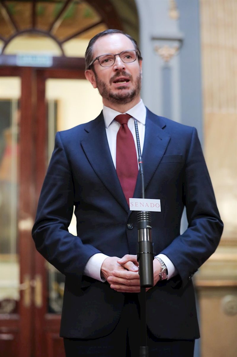 ep el portavoz del pp en el senado javier maroto en rueda de prensa
