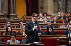 ep el presidente de la generalitat salvador illa interviene en un pleno en el parlament de cataluna