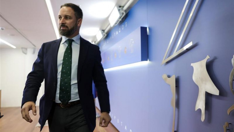 Jesús Hellín - Europa Press ep el presidente de vox santiago abascal a su llegada a la rueda de prensa tras su reunion con el