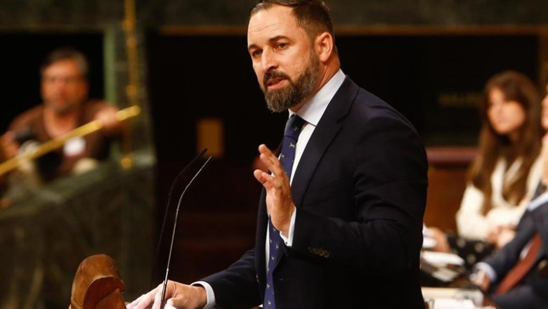 ep el presidente de vox santiago abascal interviene desde la tribuna del congreso de los diputados