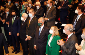 ep el rey felipe vi con el presidente de la republica de italia sergio mattarella y el presidente de