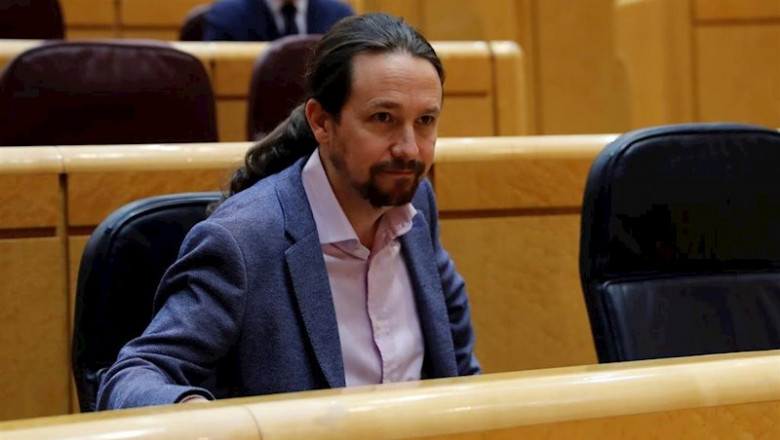 El vicepresidente segundo del Gobierno, Pablo Iglesias, en el Senado | Pool ep el vicepresidente segundo del gobierno pablo iglesias en el senado